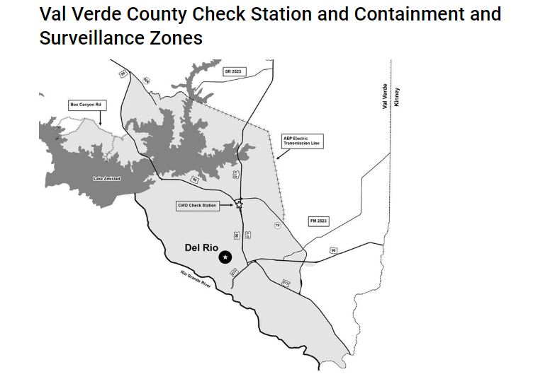 Val Verde County CWD Zones